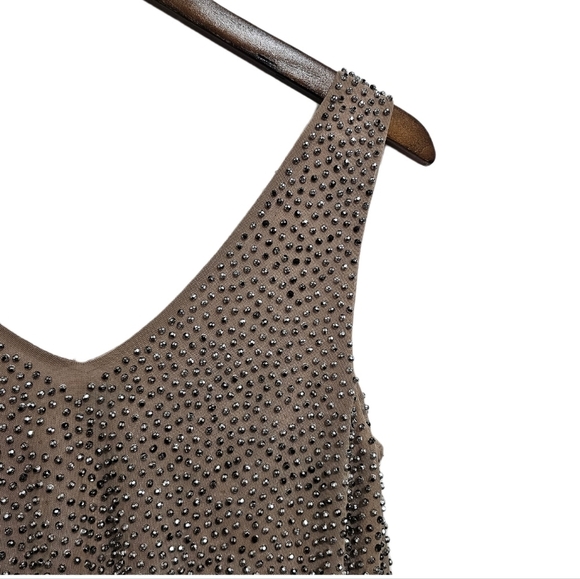 Y2K Cache beaded mesh sleeveless party cocktail evening lined mini dress 6 - Picture 9 of 16